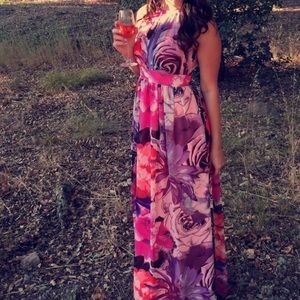 Beautiful Eliza J dress. Size 0P. Worn once. Unhemmed.